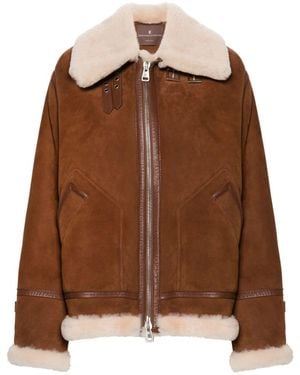 Ermanno Scervino Suede Jacket - Brown