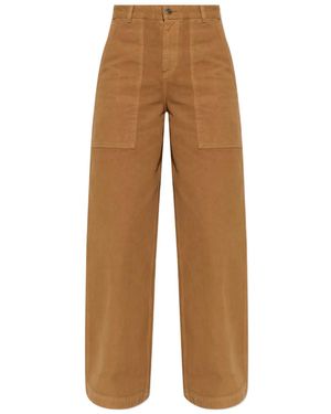 Moncler Wide Trousers - Brown