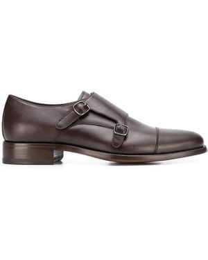 SCAROSSO Classic Monk Shoes - Brown