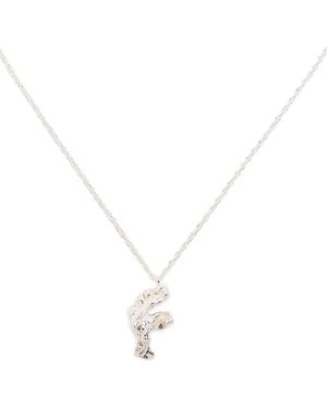 Loveness Lee F Alphabet Necklace - White