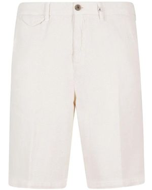 Myths Cotton Bermuda Shorts - White