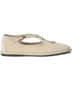 Polo Ralph Lauren Crisscross Buckled Espadrille - White