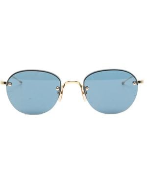 Thom Browne Round-Frame Sunglasses - Blue