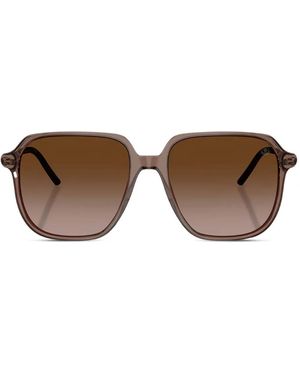 Moncler Square-Frame Sunglasses - Brown