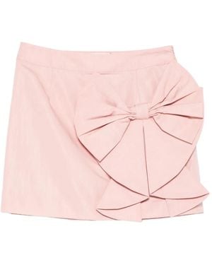Essentiel Antwerp Minijupe À Détail De Nœud - Rose
