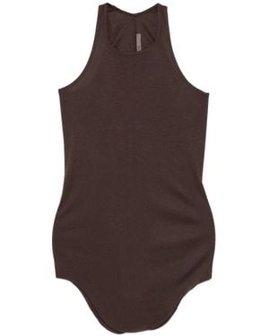 Rick Owens レーサーバック トップ - ブラウン