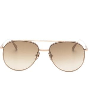 Linda Farrow Meret Sunglasses - Natural
