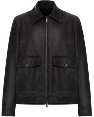 Salvatore Santoro Flap-pocket Leather Jacket - ブラック