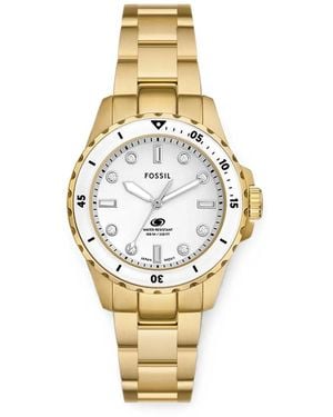 Fossil Dive 36Mm Watch - Métallisé