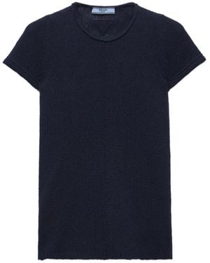 Prada カシミア トップ - ブルー
