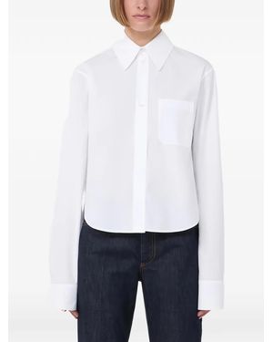 Sportmax Cropped Shirt - White