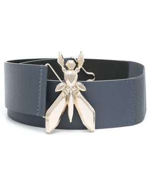 Patrizia Pepe Leather Belt - Blue