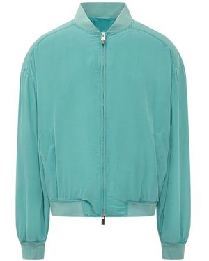 Versace Bomberjack Met Rits - Blauw