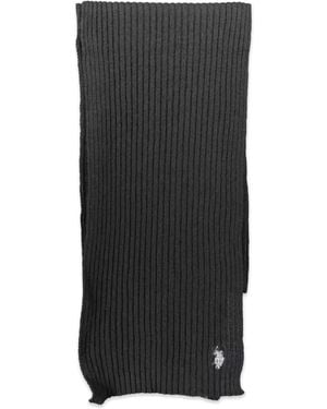 U.S. POLO ASSN. Écharpe En Maille Côtelée - Black