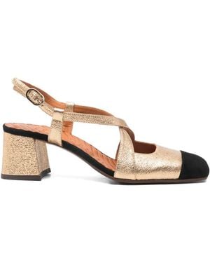 Chie Mihara Vondina Criss-Cross-Strap Pumps - Natural