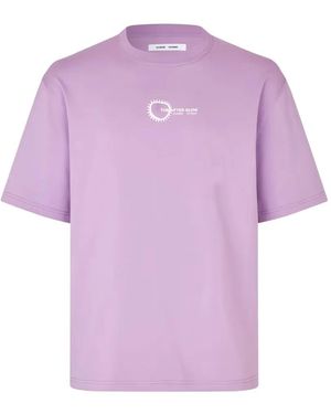 Samsøe & Samsøe T-Shirt Mit Grafischem Print - Lila
