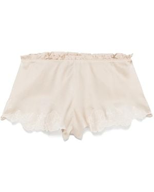 Carine Gilson Calais-Caudry Pajama Shorts - Natural