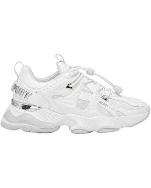 Philipp Plein Runner Beast X-01 Paneled Sneakers - White