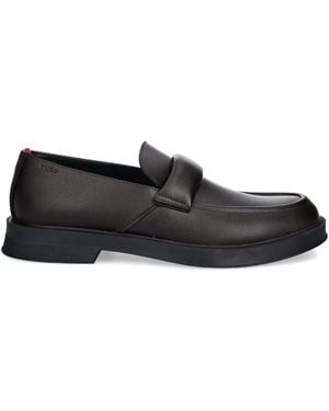 HUGO Leather Loafers - Black