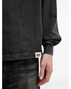 Neighborhood Ls-1 Distorted Logo Long Sleeve T-Shirt in White for
