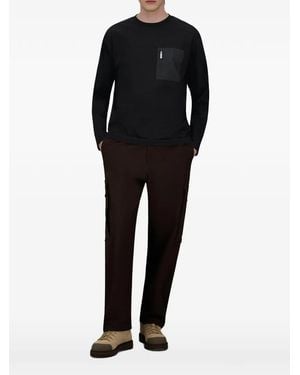 Laminar Zip-Pocket Long-Sleeve T-Shirt - Black