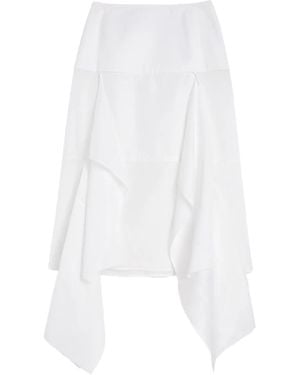 Jil Sander Cotton Midi Skirt - White