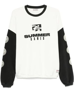 SUMMER GAMES Logo-Print Sweatshirt - White