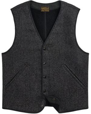 RRL Button-Up Vest - Black