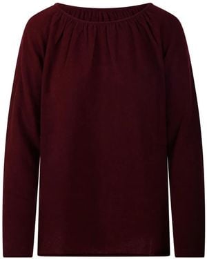 Allude Top Con Scollo Arricciato - Rosso