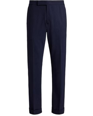 Polo Ralph Lauren Chester Pinstriped Trousers - Blue