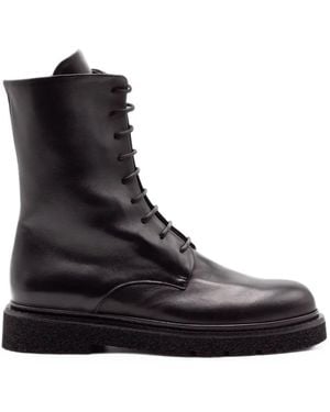 Guglielmo Rotta Lace-Up Lug-Sole Boots - Black