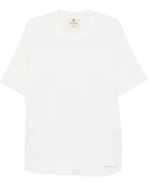 Snow Peak Waffle-Knit Raglan-Sleeve T-Shirt - White
