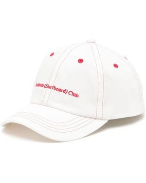 Stockholm Surfboard Club Logo-Embroidered Baseball Cap - White