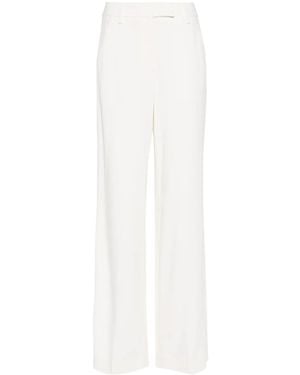 Lorena Antoniazzi Crepe Straight Trousers - White