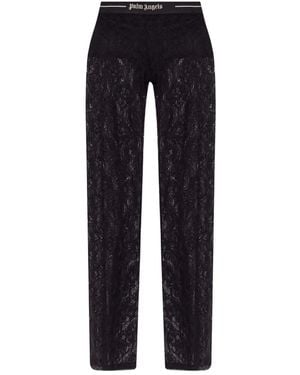 Palm Angels Pantaloni A Fiori - Blu