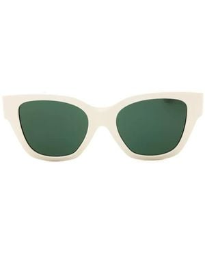 Burberry Rectangle-Frame Sunglasses - Green