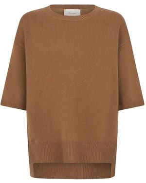 Lisa Yang Crew-Neck Sweatshirt - Brown