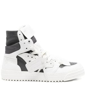 Off-White c/o Virgil Abloh Baskets Montantes En Cuir - Blanc