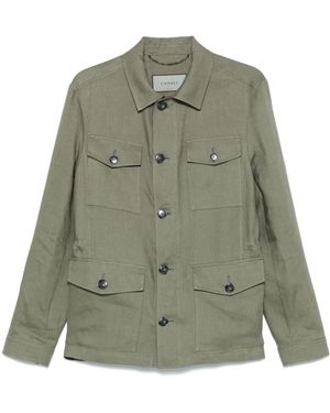Canali Button-Up Jacket - Green