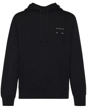 Hogan Long-Sleeve Logo-Print Hoodie - Black