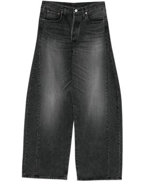 Ssstein Deformation Wide-Leg Jeans - Grey