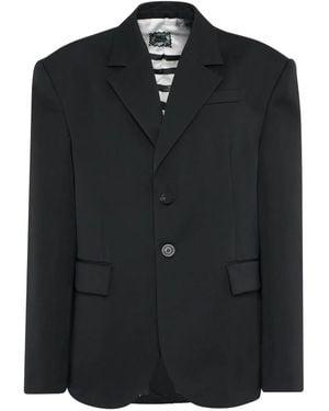 Jean Paul Gaultier Single-Breasted Blazer - Black