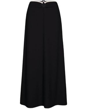 Johanna Ortiz Keel Crinkle Skirt - Black