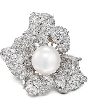 Anabela Chan Blossom Pearl Ring - White