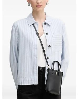 Barbour Camisa a rayas con bolsillo en el pecho - Gris