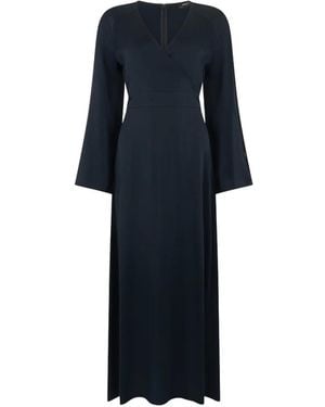 Fabiana Filippi V-Neck Dress - Blue