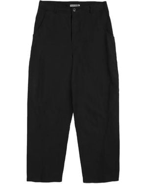 YMC Button-Detail Trousers - Black