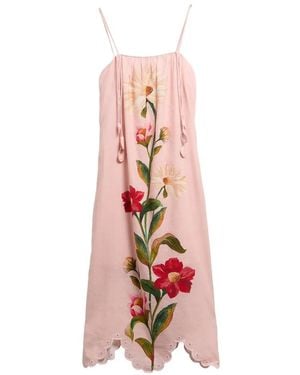 Barbour Farm Rio Floral-Print Scalloped-Hem Dress - White