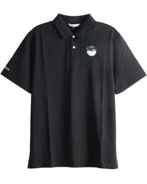 Malbon Golf Logo-Embroidered Polo Shirt - Black