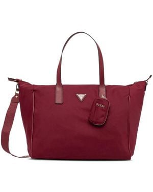 Guess Sac Cabas Follie À Breloque - Purple